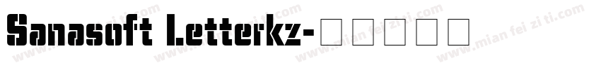 Sanasoft Letterkz字体转换